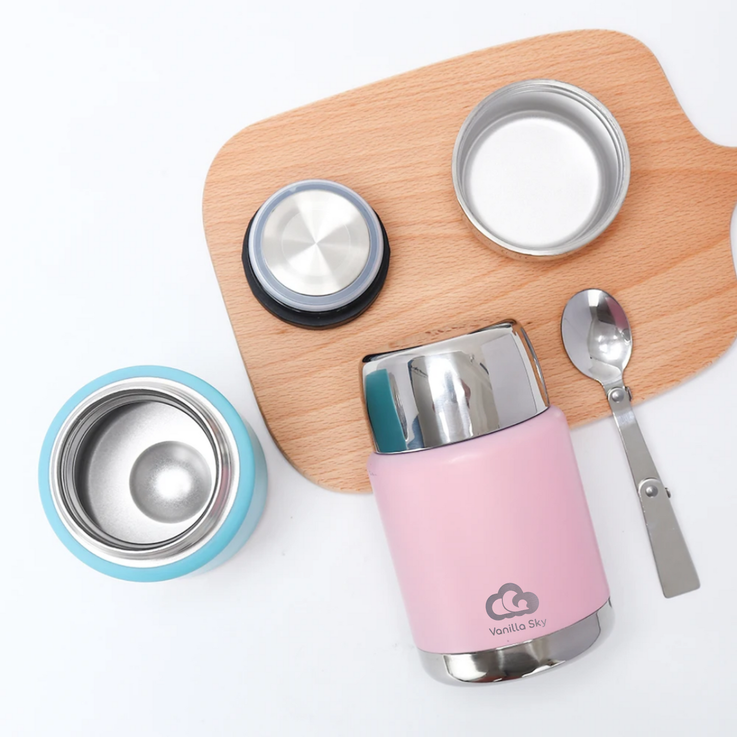 Extra Large Insulated Food Jar with Spoon –  750 ml Capacity - Suitable for adults