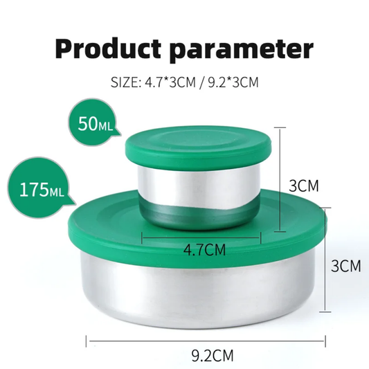 Snack Pots – Lunchbox Fit - Set of 2