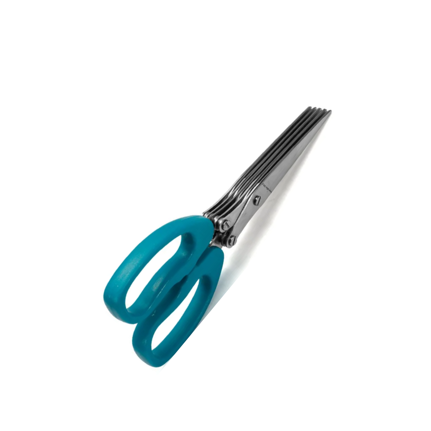 Multi-Blade Herb Scissors – 5 Stainless Steel Blades, Ergonomic Handles