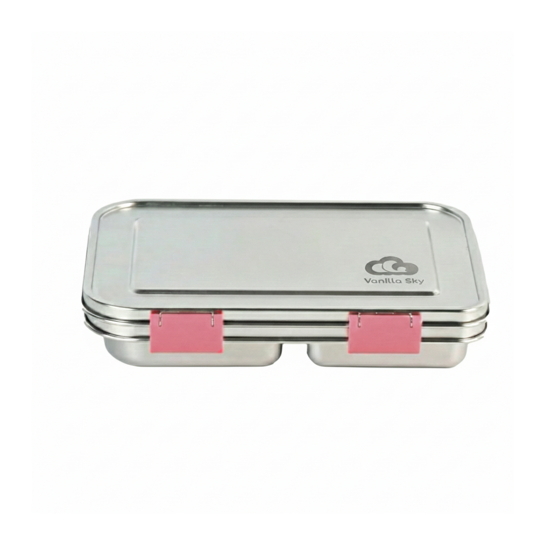 Stainless Steel Bento Lunch Box – 3 Compartments – 1000 ml Capacity