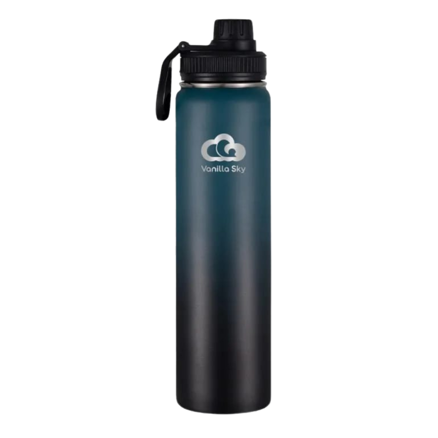 750 ml Stainless Steel Insulated Bottle – Leak-Proof, Double wall with additional Straw Lid, Brush & Silicone Boot