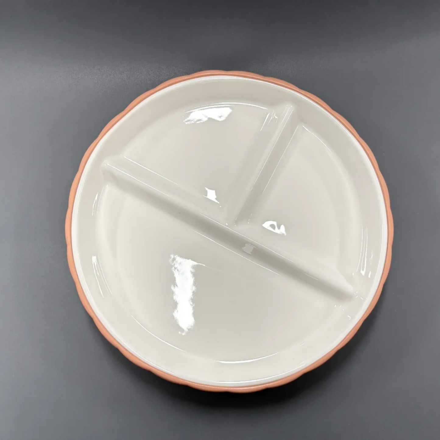 Porcelain Plate for Toddlers + Silicone Suction Lid | Non-Slip | BPA-Free | Dishwasher & Microwave Safe