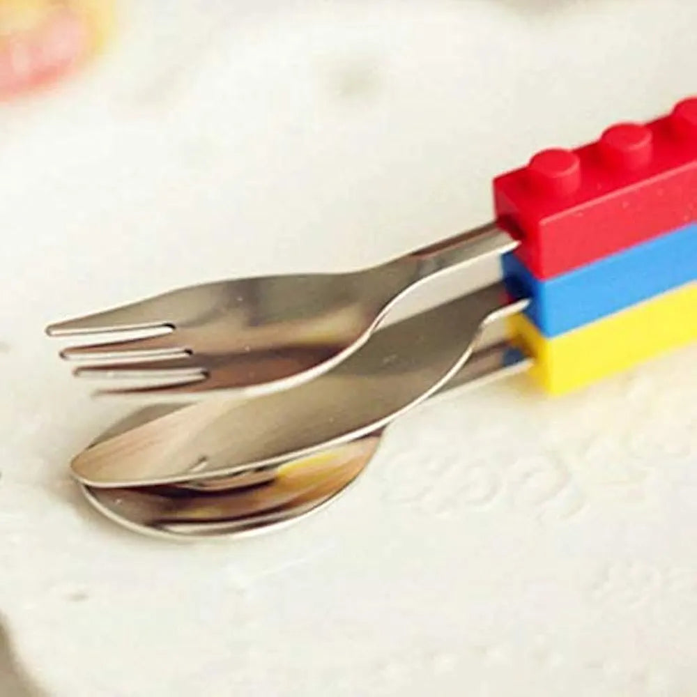 Little Builder Kids Cutlery Set (3-Piece)