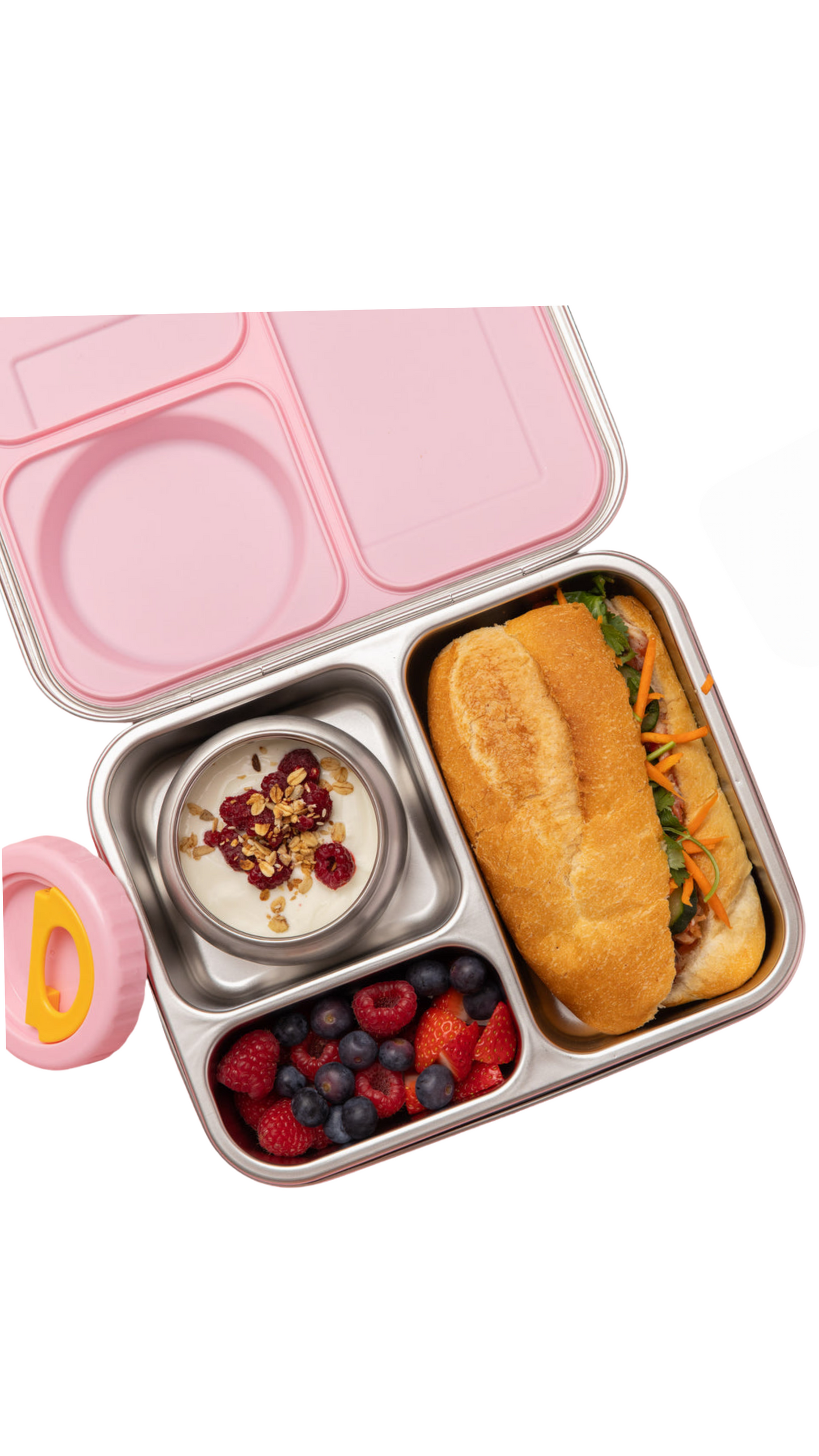 Lunch Champ – Lunch Box with Insulated Jar - Blue/Pink