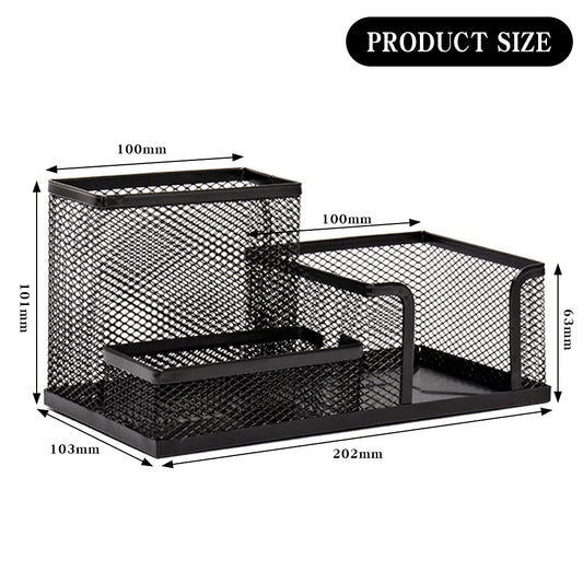 ClutterGuard 4‑Compartment Metal Organizer