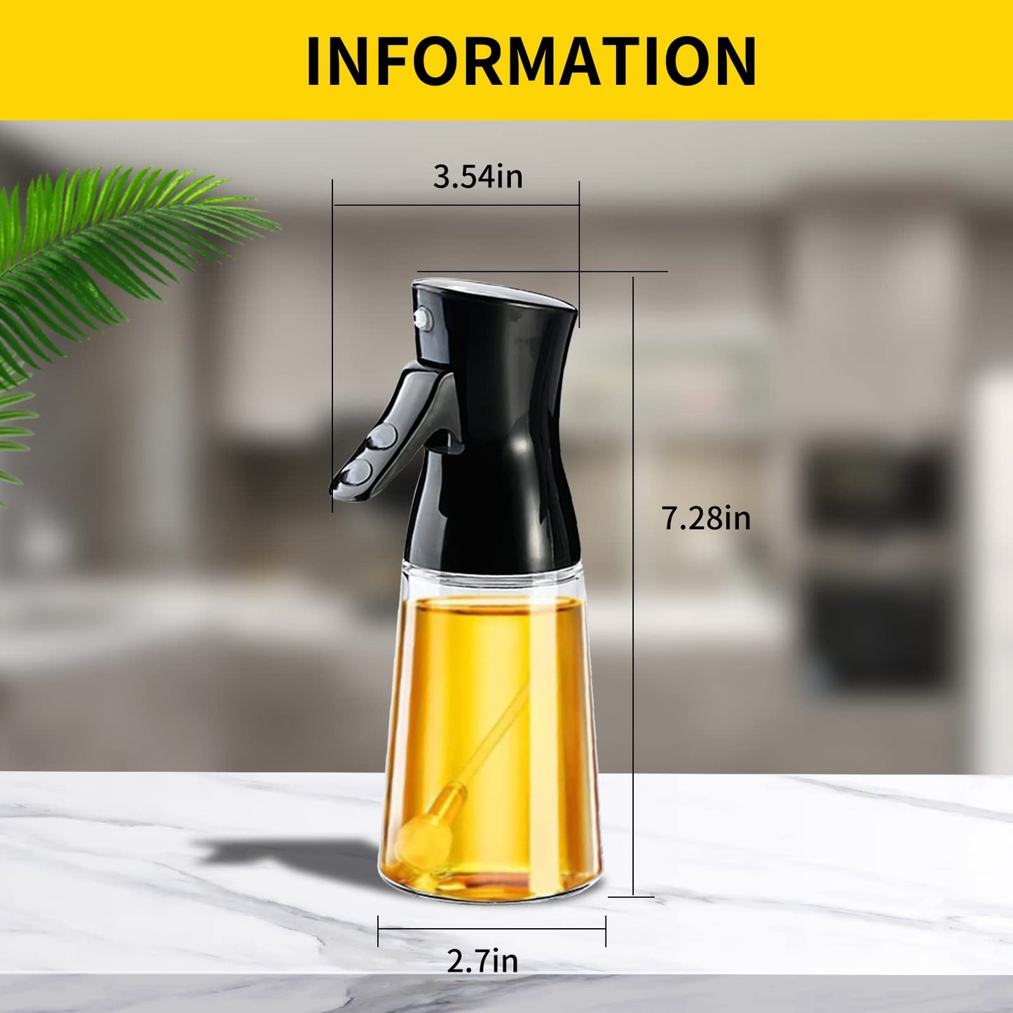 Drizzle Glass Oil Spray Bottle