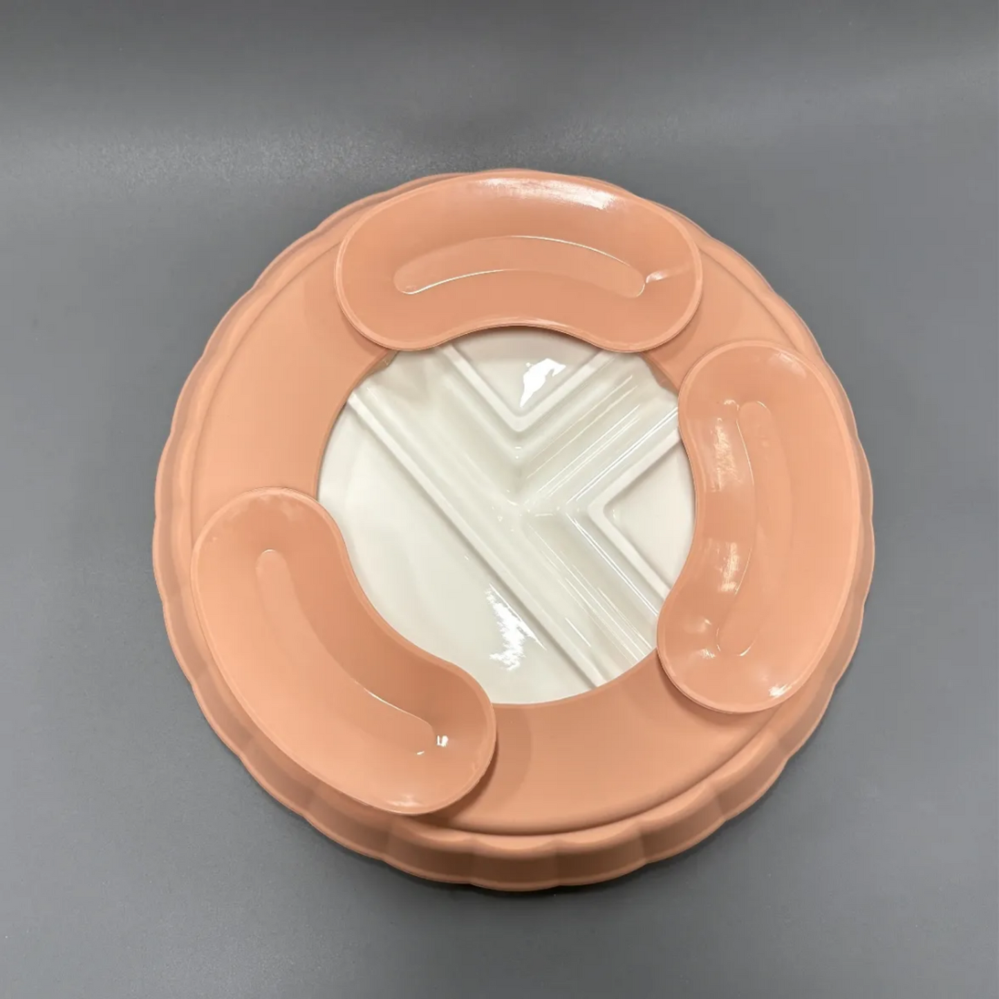 Porcelain Plate for Toddlers + Silicone Suction Lid | Non-Slip | BPA-Free | Dishwasher & Microwave Safe