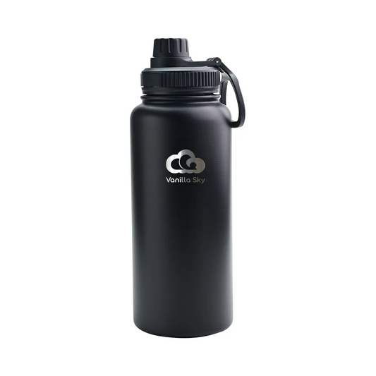 950 ml Insulated Stainless Steel Bottle - 2 Lids & Silicone Boot Included