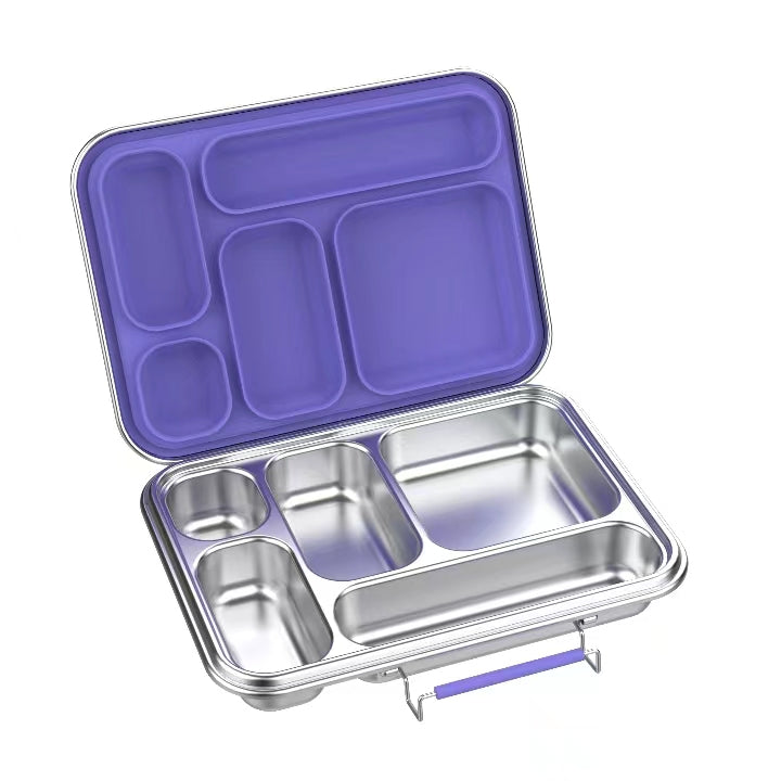 Stainless Steel 304 - 5 Compartment Bento Lunch Box