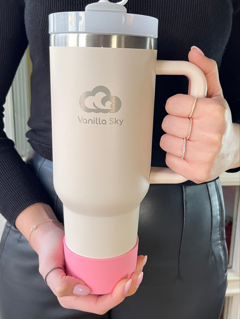 Insulated Stainless Steel Tumbler - 1200ml (40oz) with silicone boot