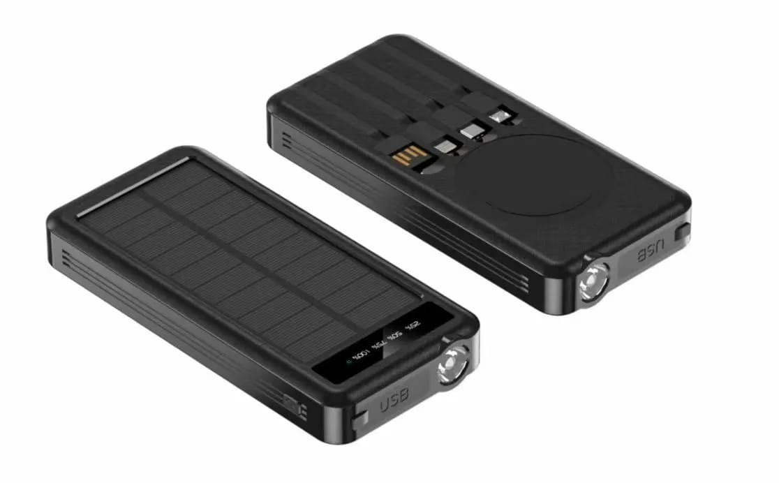 Solar Wireless Power Bank - 10,000 mAh