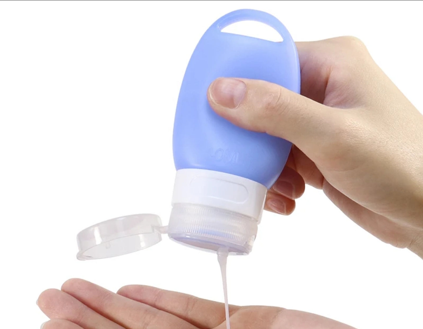 Travel Pack Portable & Extendable Leakproof Silicone Bottles - Refillable, Food Grade, Durable