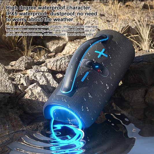 Portable Wireless Bluetooth Karaoke Speaker – 30W Rechargeable Speaker for Indoor/Outdoor Use, Home Theater, Camping & Parties