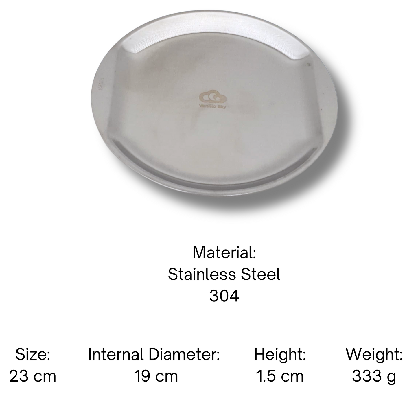 Classic Steel Dish -SS304- Premium Stainless Steel