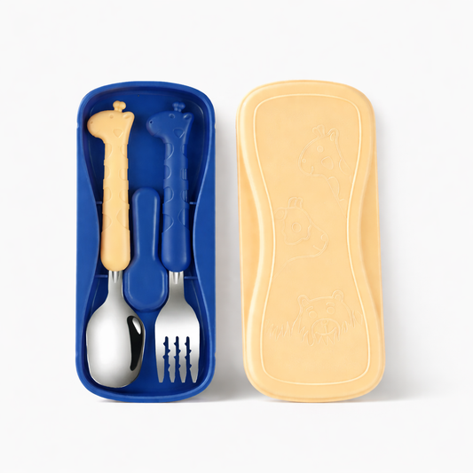 Little Giraffe Kids Cutlery Set (2-Piece) + Travel Case