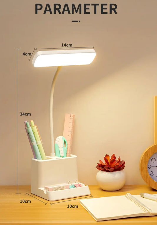 Rechargeable LED Reading Light – USB Powered, Touch Control, Dimmable with White & Warm Light Options