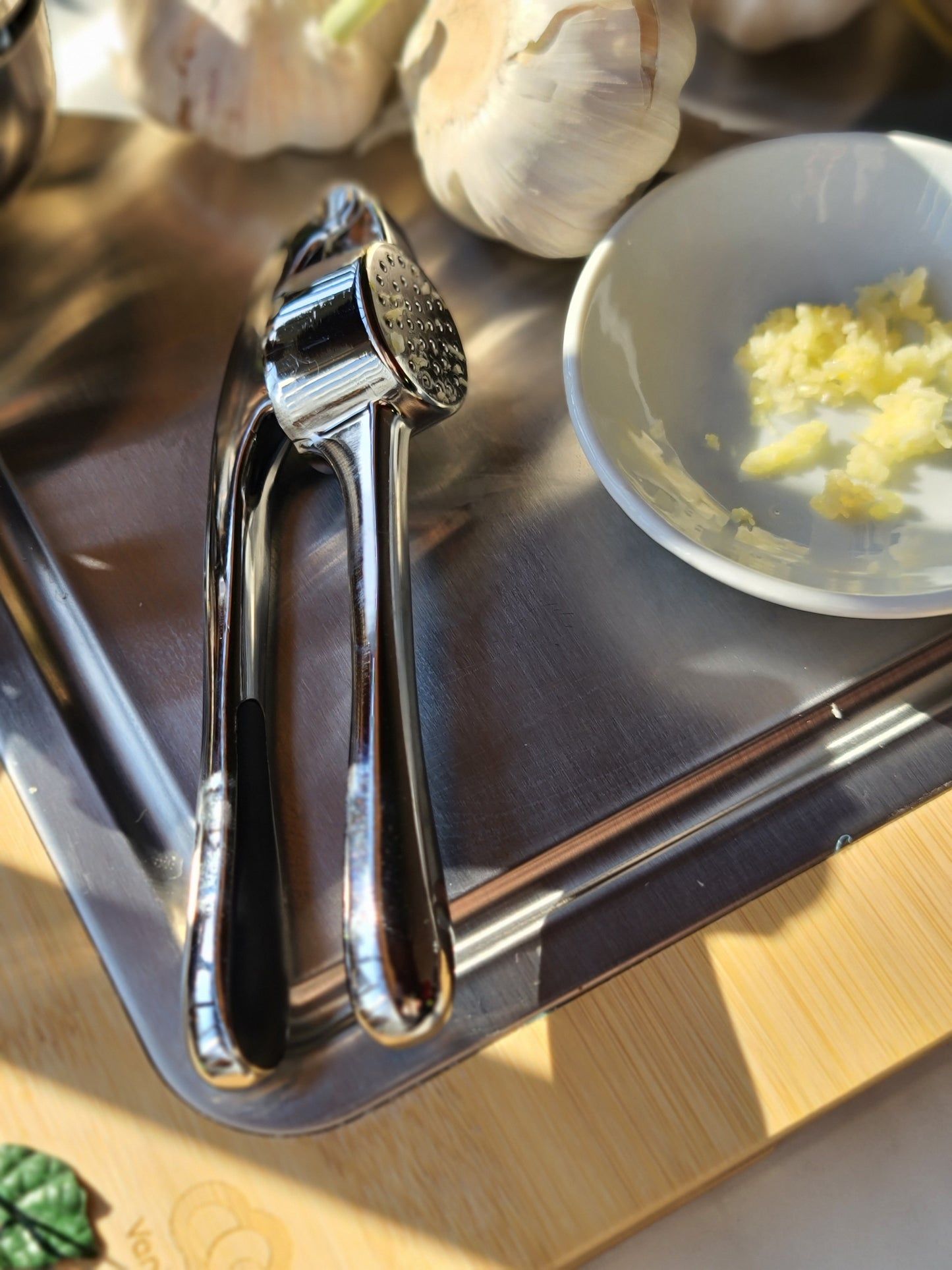 Easy Squeeze Garlic Press
