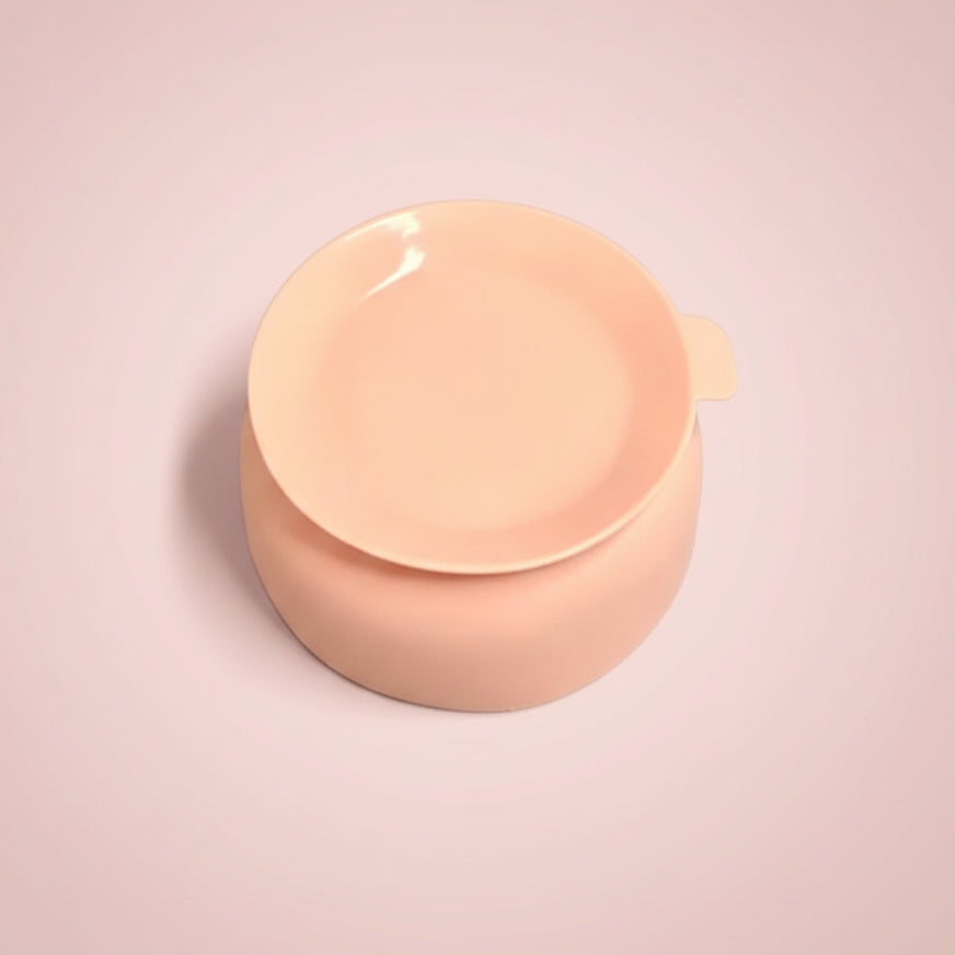 Ceramic Suction Baby Bowl with Protective Silicone Base | Dishwasher Safe Toddler Tableware