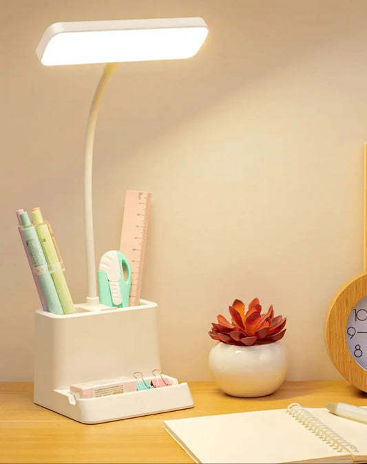 Rechargeable LED Reading Light – USB Powered, Touch Control, Dimmable with White & Warm Light Options