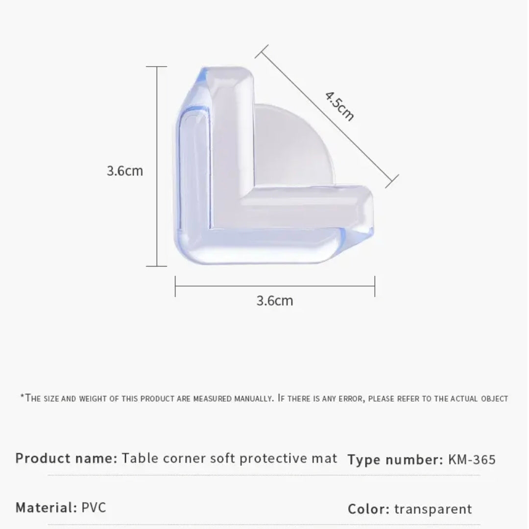 Premium Transparent Baby Proofing Corner Guards | Soft PVC Furniture Edge Protectors