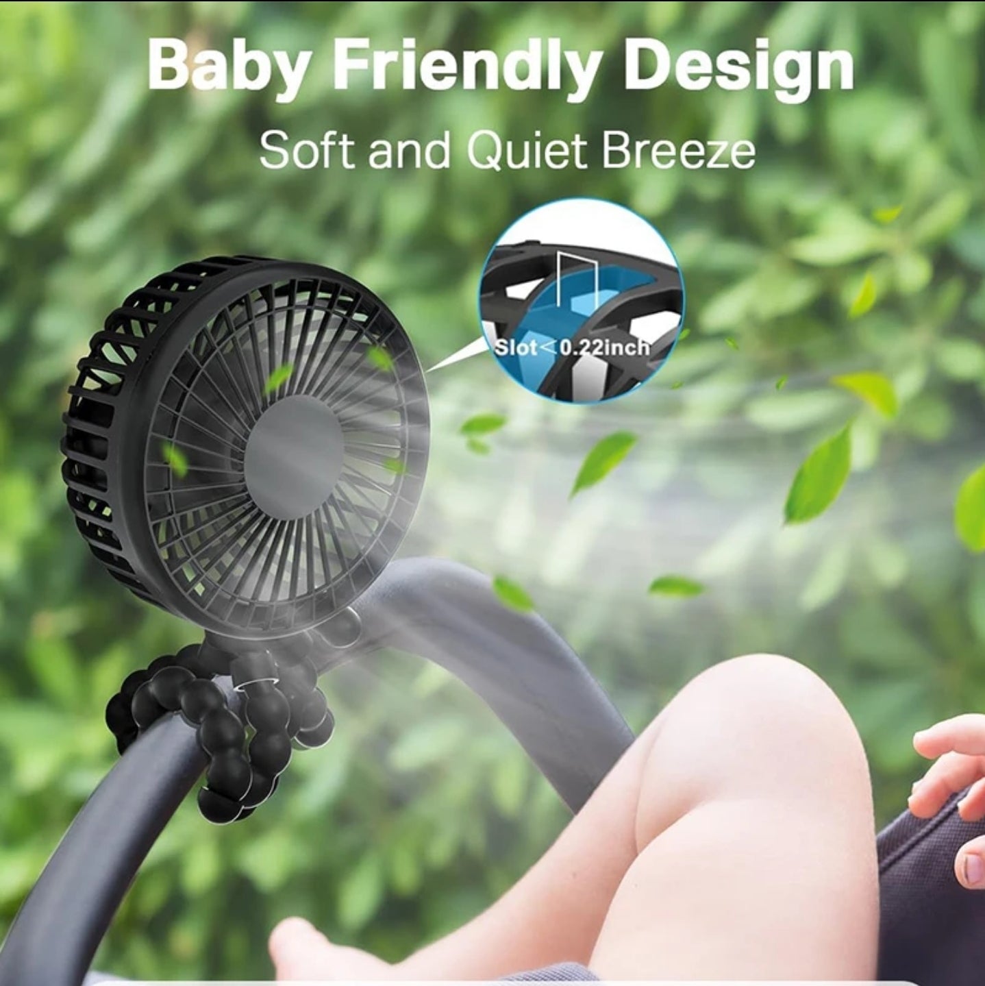 Mini Portable multipurpose Fan – USB Rechargeable, 4000mAh, Emergency Powerbank, Speeds, Flexible Tripod | Handheld, Desktop & Outdoor Use