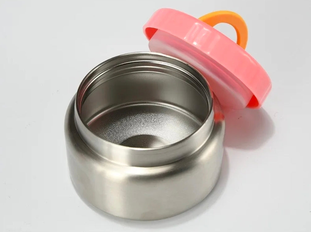 Premium SS304 Double-Wall Vacuum Insulated Food Jar for Kids - 8oz Leakproof Thermal Soup Thermos & Food Container with Locking Lid