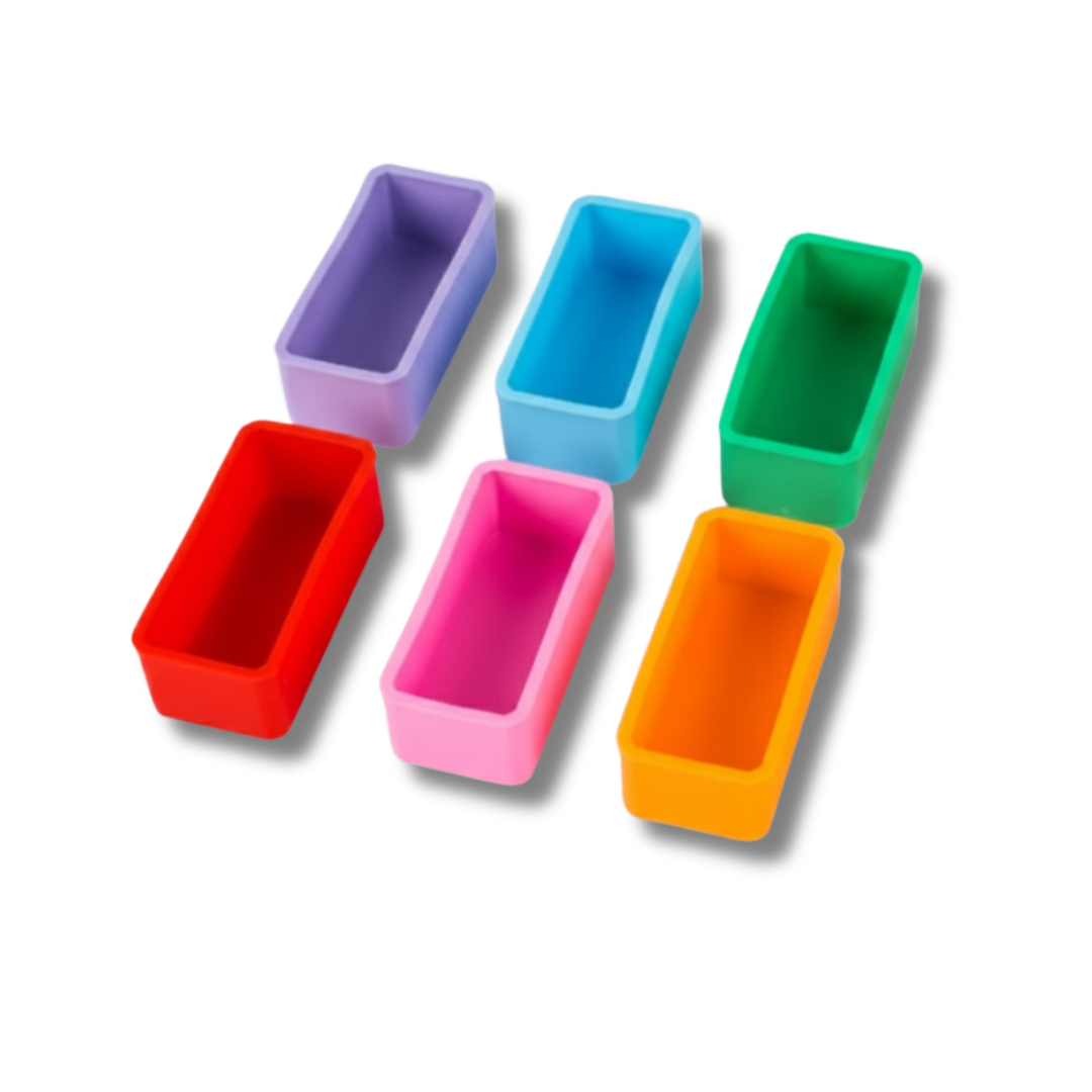 Silicone Lunch Box Dividers – 2-Piece Set (Square & Rectangular) for Organized Meals