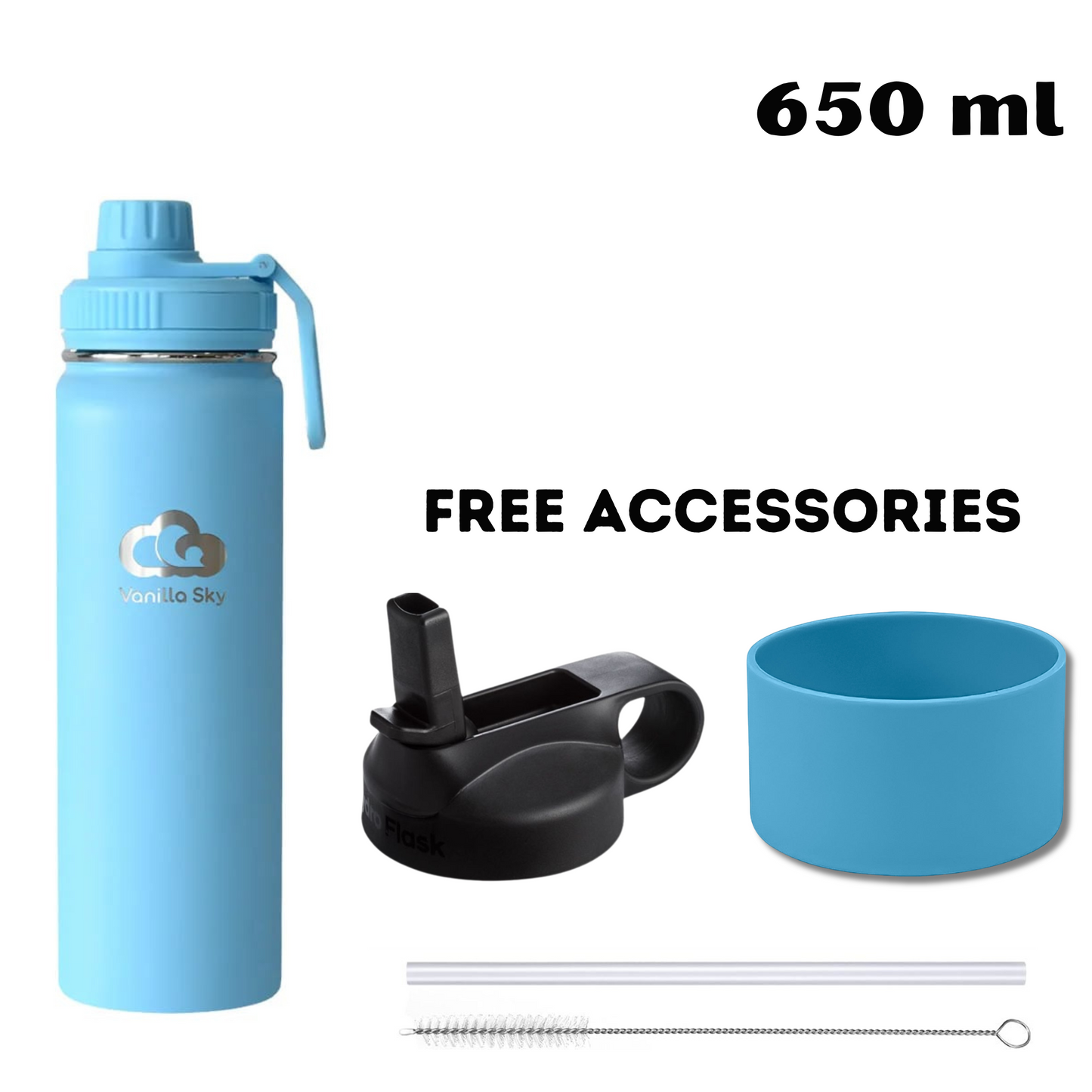 650 ml - Sunny Skies - Stainless Steel Bottle