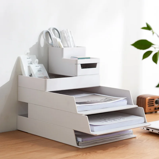 🗂️ Quad‑Deck 4‑Layer Desktop Organizer