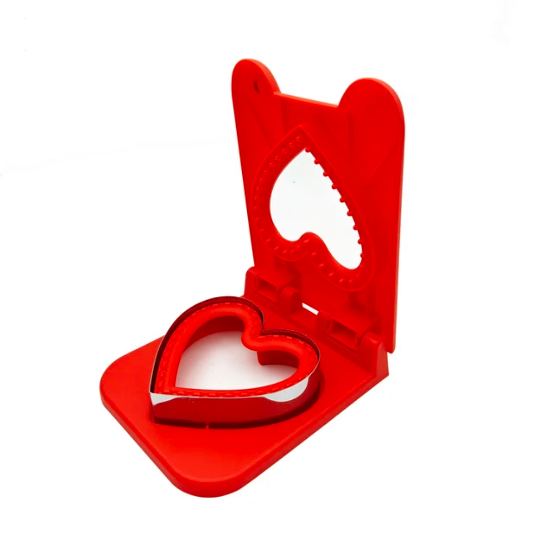 Heart & Square Sandwich Cutter (Stainless Steel Cutting Edge)