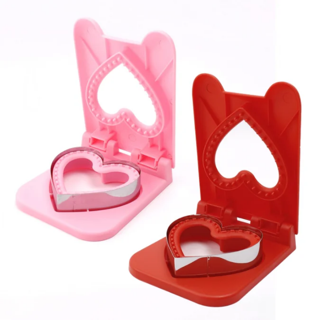 Heart & Square Sandwich Cutter (Stainless Steel Cutting Edge)