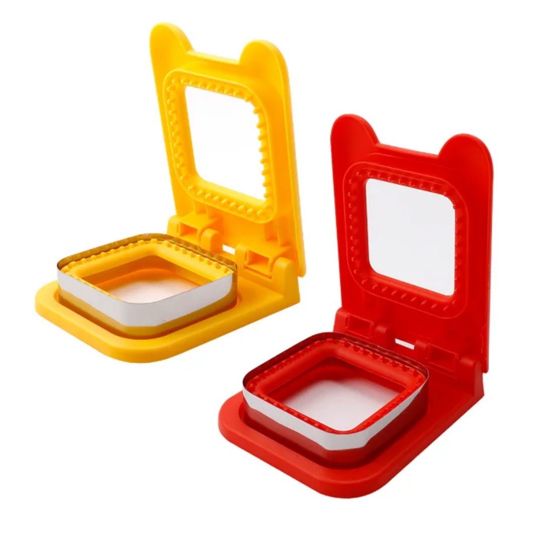 Heart & Square Sandwich Cutter (Stainless Steel Cutting Edge)