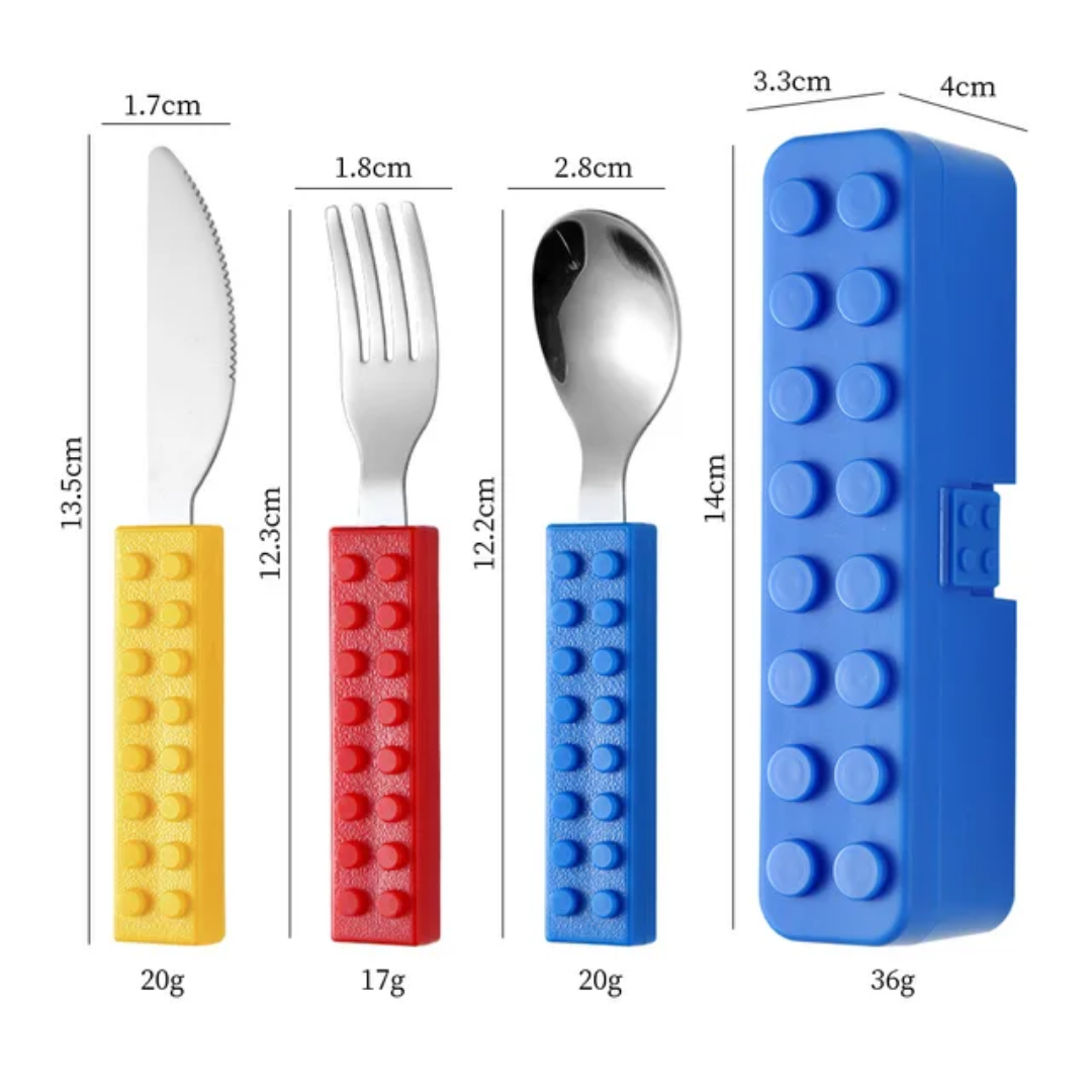 Little Builder Kids Cutlery Set (3-Piece)