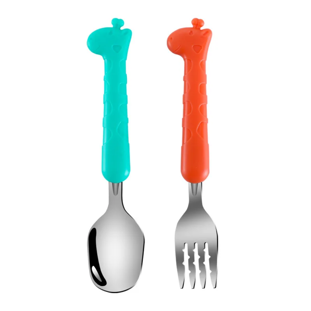 Little Giraffe Kids Cutlery Set (2-Piece) + Travel Case