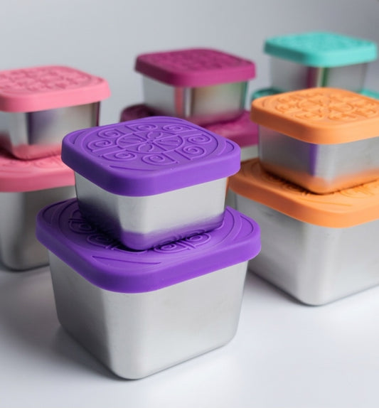 Stainless Steel Snack Containers - Leak Proof- Set (60ml + 180ml)
