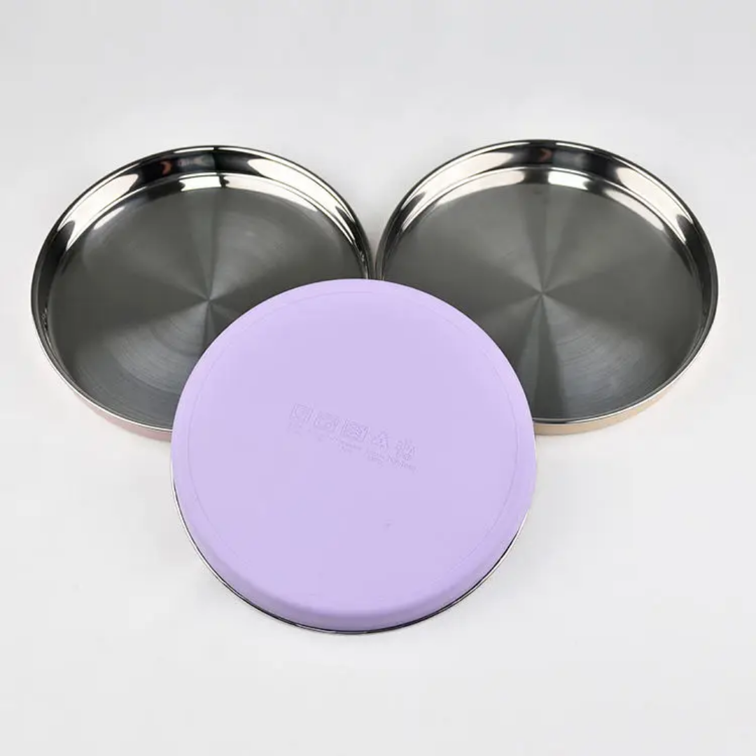 Everyday Plate | 304 Stainless Steel | Removable Silicone Sleeve