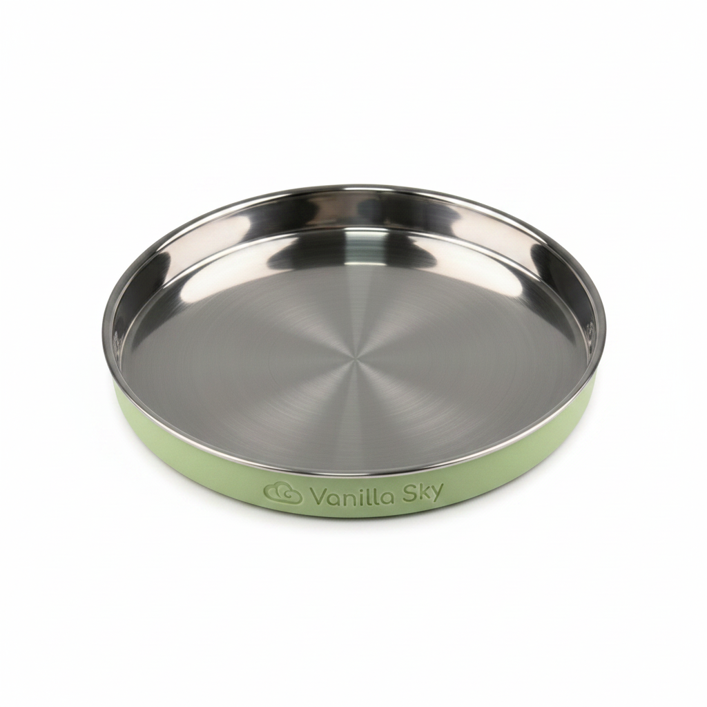 Everyday Plate | 304 Stainless Steel | Removable Silicone Sleeve