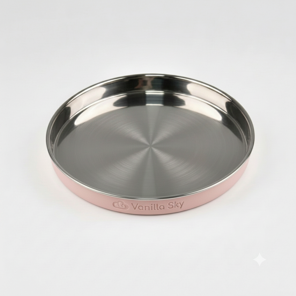 Everyday Plate | 304 Stainless Steel | Removable Silicone Sleeve