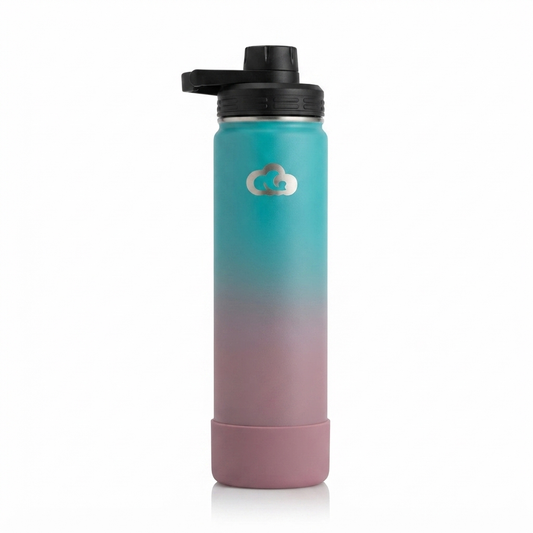 750ml Insulated Stainless Steel Bottle – Double Wall, Leak-Proof | Free Extra Lid + Silicone Boot