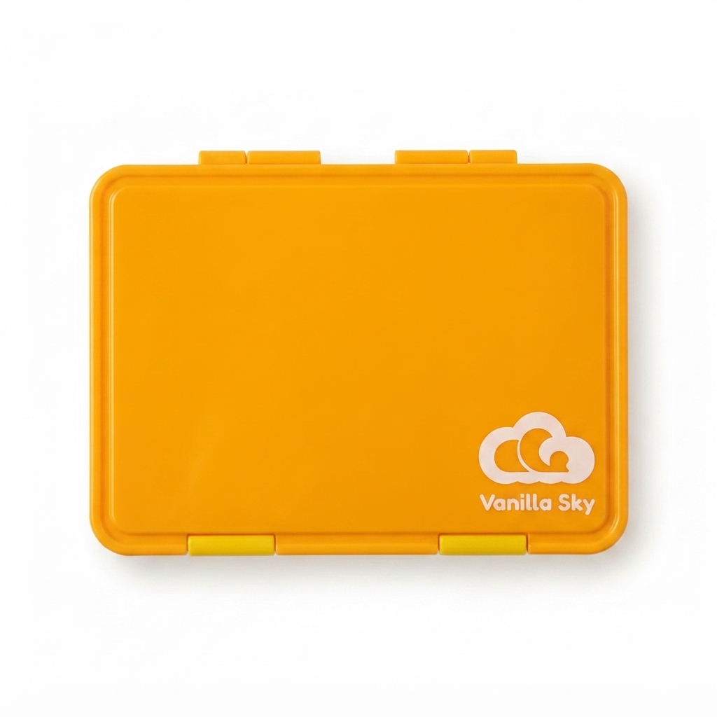 880ml Kids Bento Lunch Box – Durable Plastic, Tritan Tray & Silicone Seal