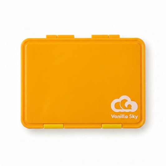 880ml Kids Bento Lunch Box – Durable Plastic, Tritan Tray & Silicone Seal