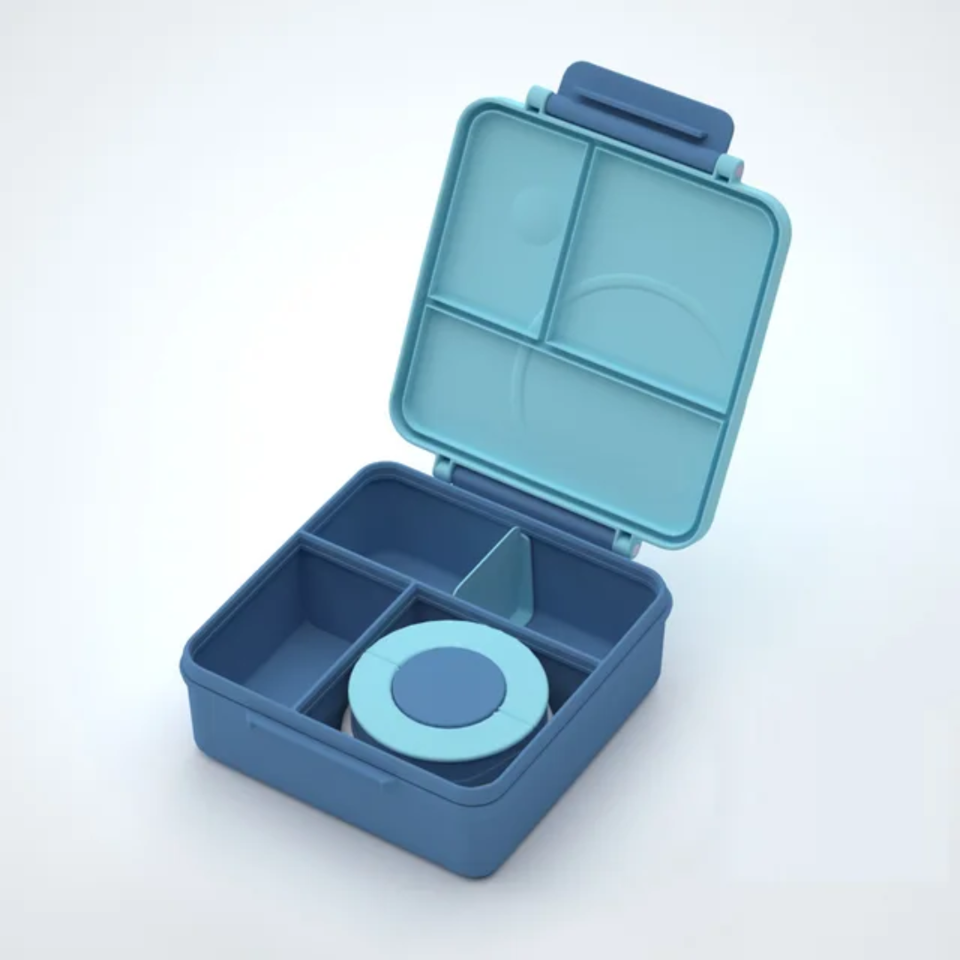 Bento Lunch Box with Insulated Food Jar – Pink & Blue