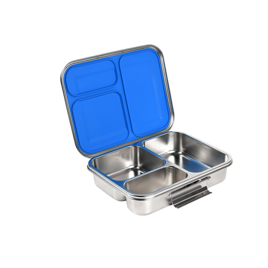 3 Compartments - Stainless Steel 304 Bento Lunch Box – 1750ml Capacity