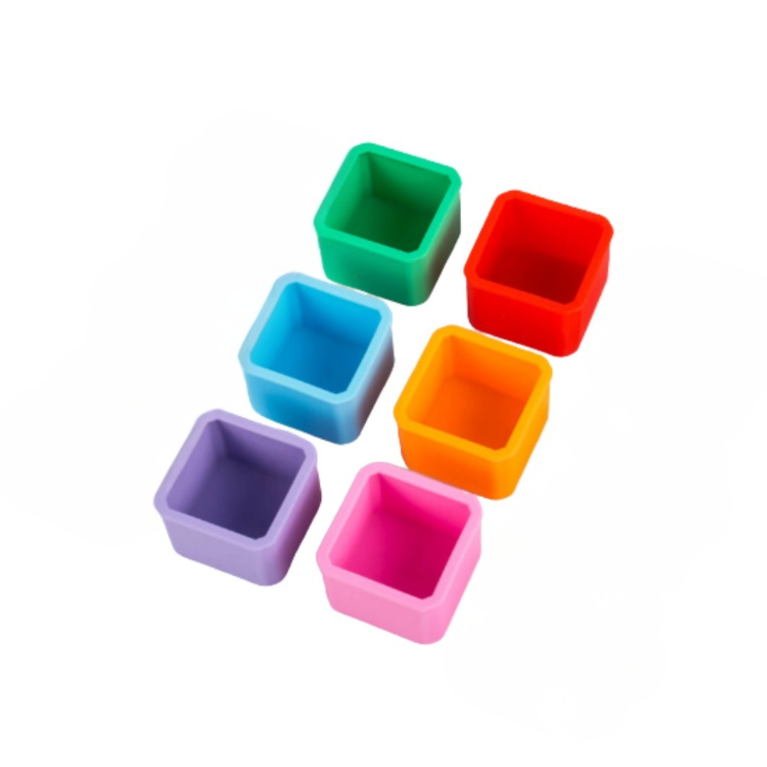 Silicone Lunch Box Dividers – 2-Piece Set (Square & Rectangular) for Organized Meals