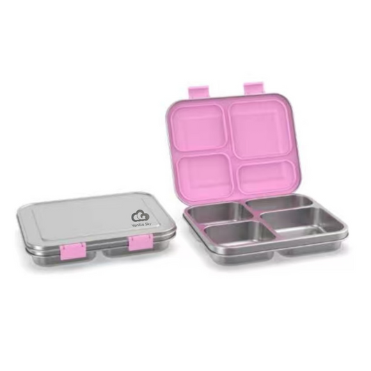 Stainless Steel Bento Lunch Box – 4 Compartments
