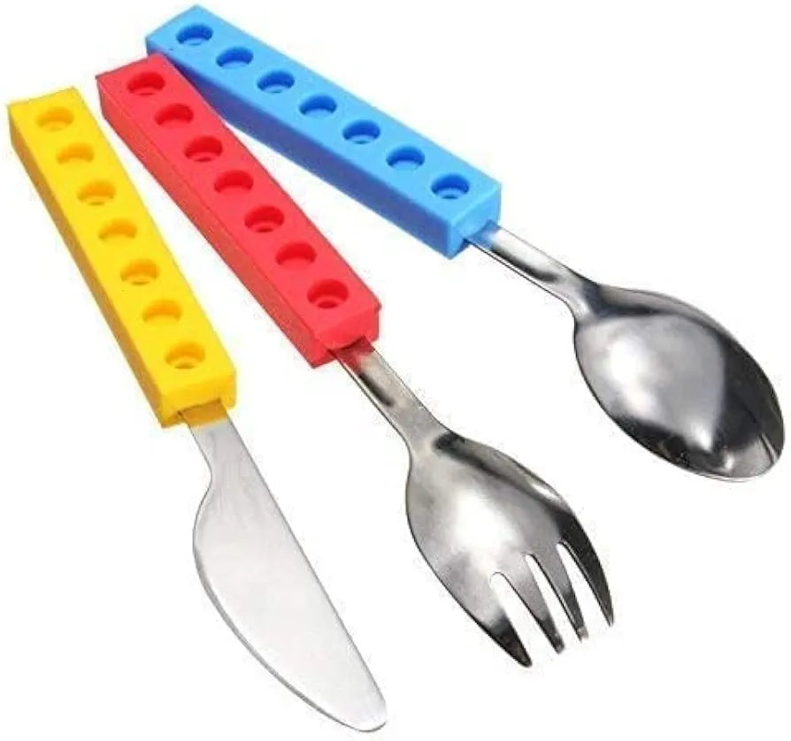 Little Builder Kids Cutlery Set (3-Piece)