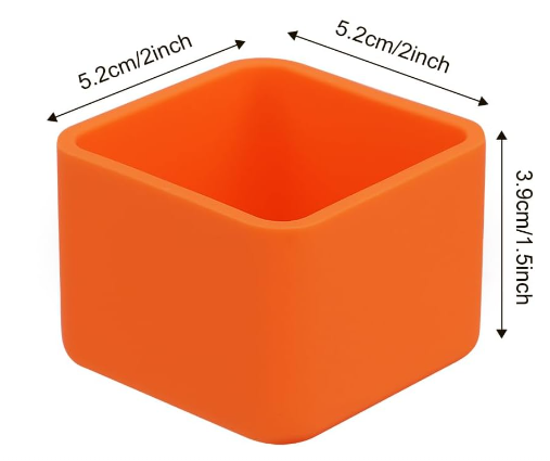 Silicone Lunch Box Dividers – 2-Piece Set (Square & Rectangular) for Organized Meals