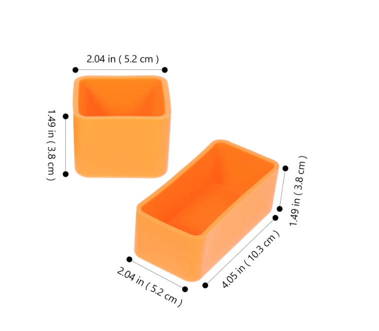 Silicone Lunch Box Dividers – 2-Piece Set (Square & Rectangular) for Organized Meals