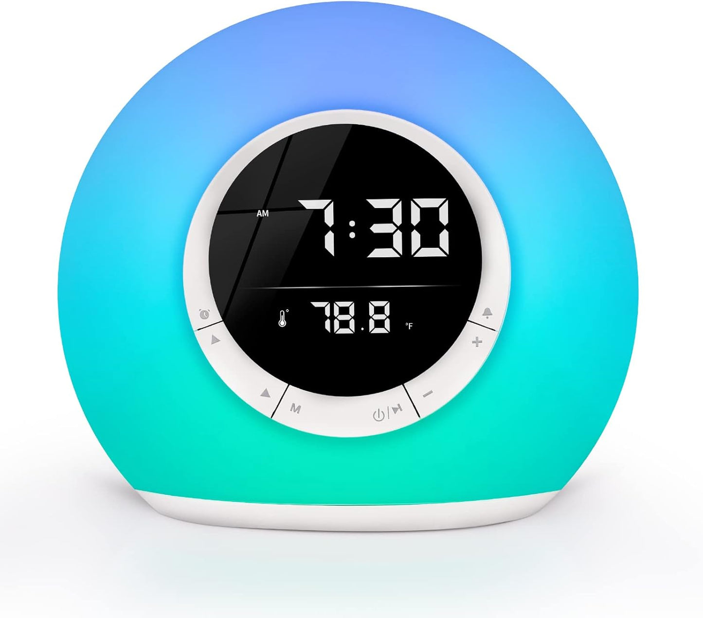 3-in-1 Night Light Clock with Bluetooth Speaker