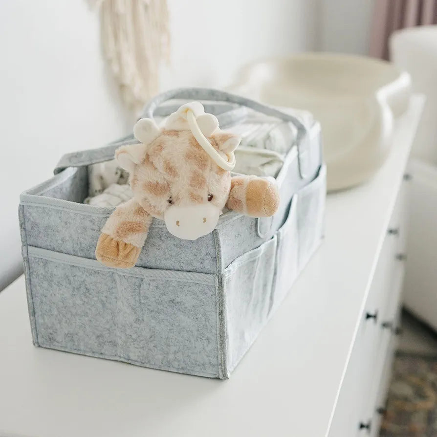 🧺 BabyNook™ Portable Diaper Caddy – 38 cm Organizer
